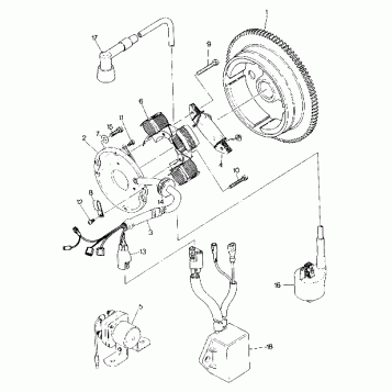 MAGNETO ASSEMBLY Trail Boss / W928527 (4922892289038A)