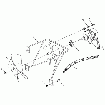 FAN MOTOR Trail Boss / W928527 (4922892289040A)