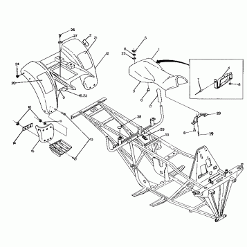 REAR CAB ASSEMBLY 250 4x6 / W928627 (4922902290002A)