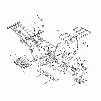 FRAME w/RACKS ASSEMBLY 250 4x6 / W928627 (4922902290003A)