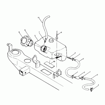 OIL TANK ASSEMBLY 250 4x6 / W928627 (4922902290005A)