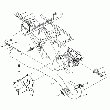 MUFFLER MOUNTING 250 4x6 / W928627 (4922902290008A)