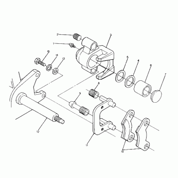 FRONT BRAKE ASSEMBLY 250 4x6 / W928627 (4922902290020A)