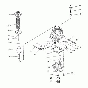 CARBURETOR ASSEMBLY 250 4x6 / W928627 (4922902290042A)