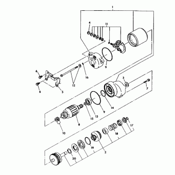 STARTING MOTOR ASSEMBLY 250 4x6 / W928627 (4922902290043A)