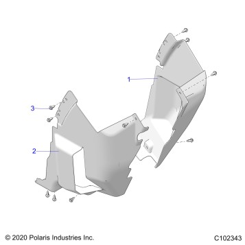 BODY, FRONT MUD GUARDS - A21SXZ85AN (C102343)