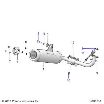 ENGINE, EXHAUST SYSTEM - A19HAA15A7/B7