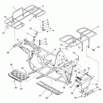 BUMPER/RACK MOUNTING - W937527 (4924022402a007)