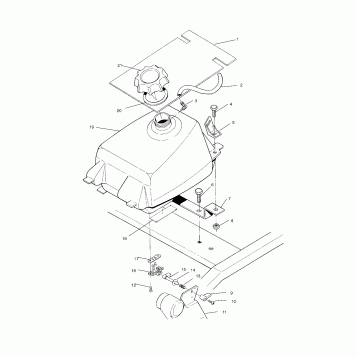 FUEL TANK ASSEMBLY - W937527 (4924022402a011)