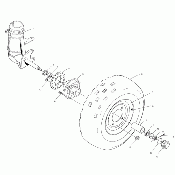 FRONT WHEEL ASSEMBLY - W937527 (4924022402b002)