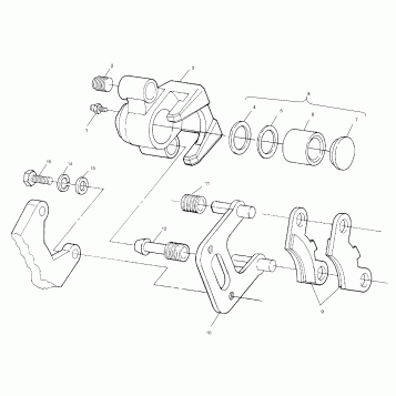 FRONT BRAKE ASSEMBLY - W937527 (4924022402b003)