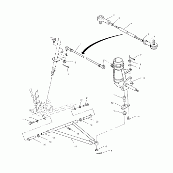 STEERING/A-ARM ASSEMBLY - W937527 (4924022402b006)