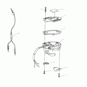 CONTROLS - THROTTLE ASM./CABLE - W937527 (4924022402b007)