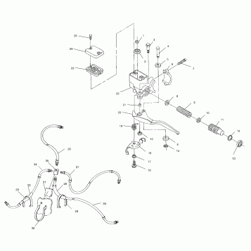 CONTROLS - MASTER CYLINDER/BRAKE LINE - W937527 (4924022402b008)