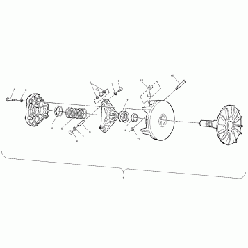 DRIVE CLUTCH ASSEMBLY - W937527 (4924022402b010)