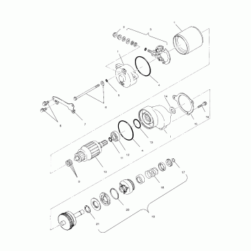 STARTING MOTOR - W937527 (4924022402c013)