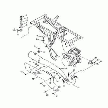 EXHAUST SYSTEM 2X4 350L W937539 (4924032403006A)
