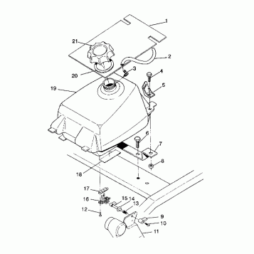 FUEL TANK ASSEMBLY 2X4 350L W937539 (4924032403007A)