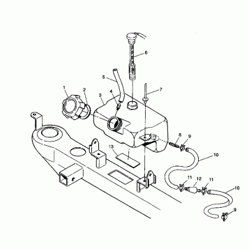 OIL TANK ASSEMBLY 2X4 350L W937539 (4924032403008A)