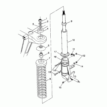 STRUT ASSEMBLY 2X4 350L W937539 (4924032403011A)
