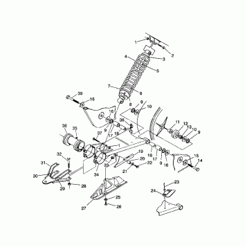 SWING ARM/SHOCK MOUNTING 2X4 350L W937539 (4924032403019A)