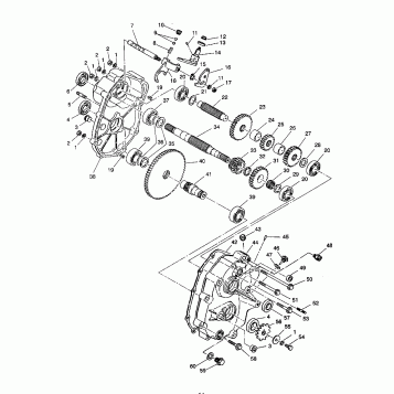 GEARCASE ASSEMBLY 2X4 350L W937539 (4924032403027A)