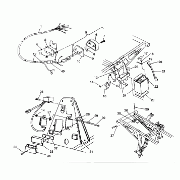 ELECTRICAL/TAILLIGHT ASSEMBLY 2X4 350L W937539 (4924032403029A)