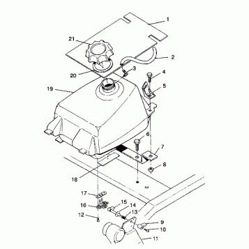 FUEL TANK ASSEMBLY 4X4 250 W938127 (4924042404006A)