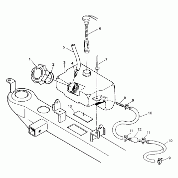 OIL TANK ASSEMBLY 4X4 250 W938127 (4924042404007A)