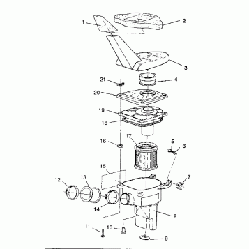 AIR BOX ASSEMBLY 4X4 250 W938127 (4924042404009A)