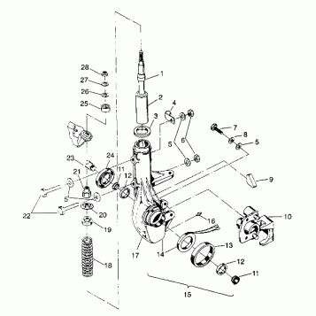 FRONT STRUT ASSEMBLY 4X4 250 W938127 (4924042404013A)