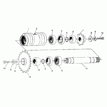 CENTER TIGHTENER ASSEMBLY 4X4 250 W938127 (4924042404021A)