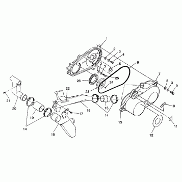 CLUTCH COVER ASSEMBLY 4X4 250 W938127 (4924042404025A)