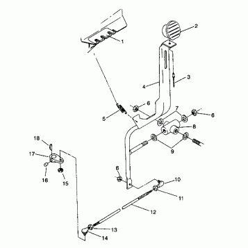 SHIFT LINKAGE ASSEMBLY 4X4 250 W938127 (4924042404030A)