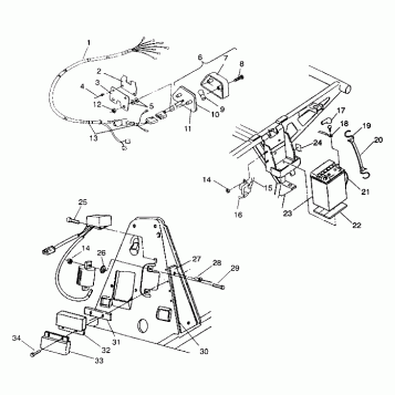 ELECTRICAL/TAILLIGHT ASSEMBLY 4X4 250 W938127 (4924042404033A)