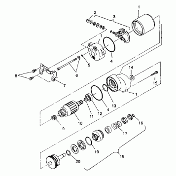 STARTING MOTOR 4X4 250 W938127 (4924042404037A)