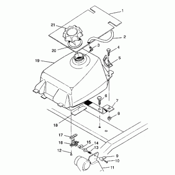 FUEL TANK ASSEMBLY 4X4 350L W938139 (4924052405007A)