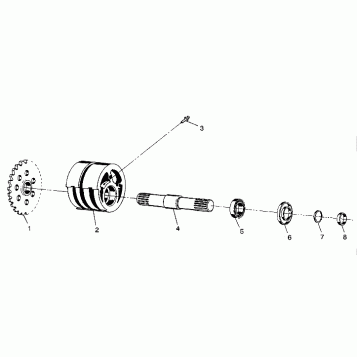 FRONT TIGHTENER ASSEMBLY 4X4 350L W938139 (4924052405012A)
