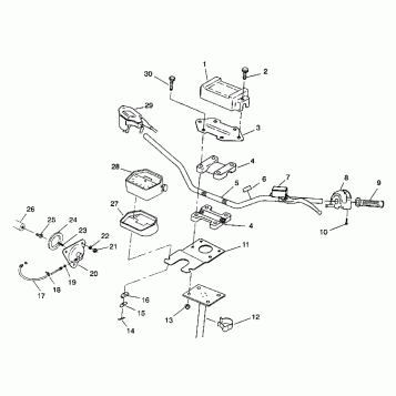 STEERING - HANDLEBAR 4X4 350L W938139 (4924052405017A)