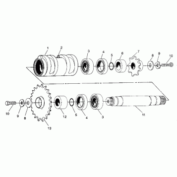 CENTER TIGHTENER ASSEMBLY 4X4 350L W938139 (4924052405022A)