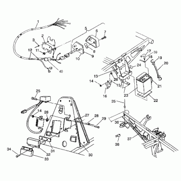 ELECTRICAL/TAILLIGHT ASSEMBLY 4X4 350L W938139 (4924052405032A)