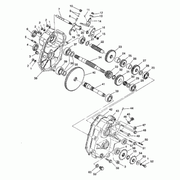 GEARCASE ASSEMBLY 4X4 350L W938139 (4924052405033A)