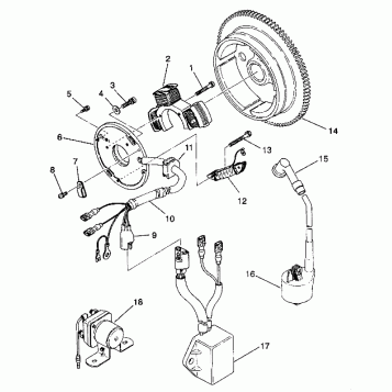 MAGNETO ASSEMBLY 4X4 350L W938139 (4924052405043A)