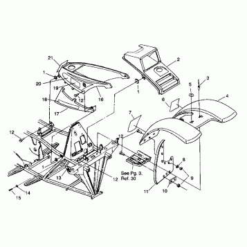 FRONT CAB ASSEMBLY 6X6 350L W938739 (4924062406001A)