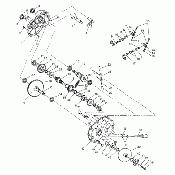 GEARCASE ASSEMBLY 6X6 350L / X938739 (49240624060026)