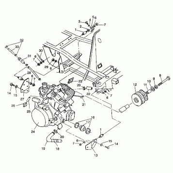 ENGINE MOUNTING 6X6 350L W938739 (4924062406005A)