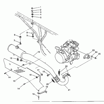 EXHAUST SYSTEM 6X6 350L W938739 (4924062406007A)