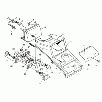 HEADLIGHT ASSEMBLY 6X6 350L W938739 (4924062406010A)