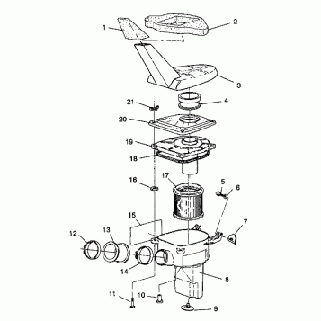 AIR BOX ASSEMBLY 6X6 350L W938739 (4924062406011A)