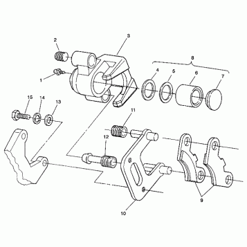 FRONT BRAKE ASSEMBLY 6X6  W938739 (4924062406017A)